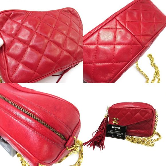 CHANEL Chanel Matelasse Fringe Chain Shoulder Bag Coco Mark Turn Lock No. 2 - Picture 9 of 9